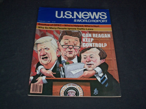 1983 FEB 7 U.S. NEWS & WORLD REPORT MAGAZINE- CAN REAGAN KEEP CONTROL? -SP 6332