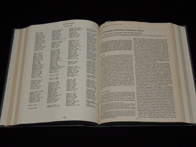 1987 JULY-AUGUST CANCER RESEARCH MAGAZINE BOUND VOLUME - 4 ISSUES - KD 6132O