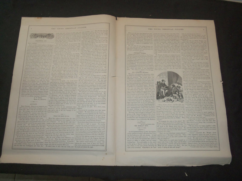 1867 DECEMBER THE YOUNG CHRISTIAN SOLDIER NEWSPAPER - VOLUME 1 - ST 531S