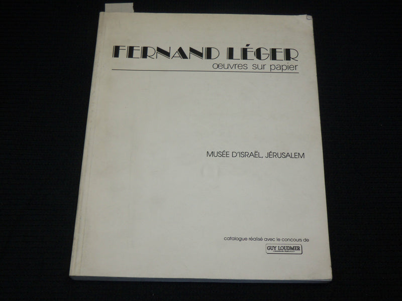 1989 FERNAND LEGER OCUVRES SUR PAPIER SOFTCOVER BOOK BY - GREAT PRINTS - R 729X