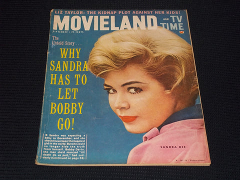 1961 SEPTEMBER MOVIELAND & TV TIME MAGAZINE - SANDRA DEE FRONT COVER - E 15703