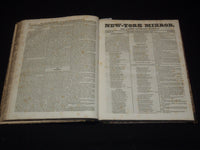 1829-1830 NEW YORK MIRROR AND LADIES GAZETTE BOUND VOLUME NO. 7 - KD 4675K