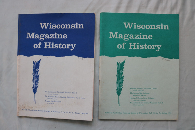 1951-1953 WISCONSIN MAGAZINE OF HISTORY - LOT OF 13 - O 3973