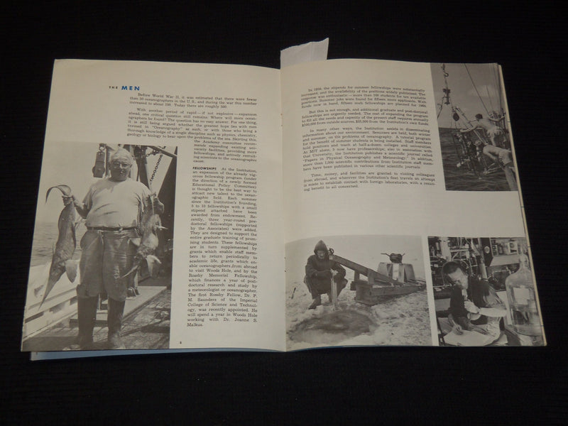 1960'S RESEARCH IN THE SEA BOOKLET -WOODS HOLE OCEANOGRAPHIC INSTITUTION- K 1047
