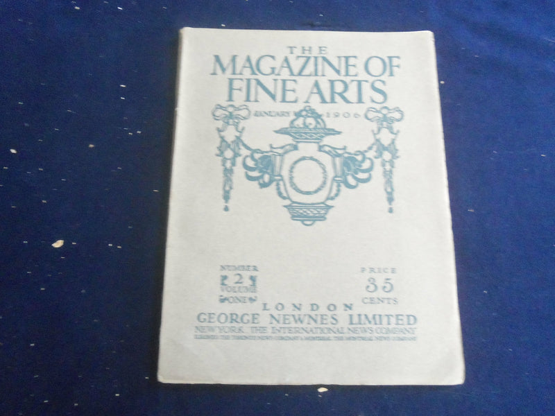 1906 JANUARY THE MAGAZINE OF FINE ARTS - GREAT PHOTOS, STORIES & ADS - ST 7289