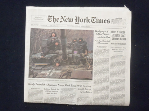 2023 MARCH 6 NEW YORK TIMES - ALLIES IN FLORIDA ARE SET TO ENACT DESANTIS AGENDA