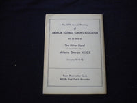 1977 AMERICAN FOOTBALL COACHES ASSOCATION MAGAZINE - BEN MARTIN - SP 3625V