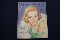 1935 MARCH 9 RADIO GUIDE MAGAZINE - PATTI PICKENS COVER - E 9182
