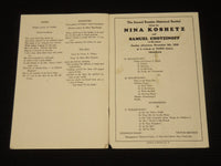 1930 NINA KOSHETZ SOPRANO - DR. WALTER DAMROSCH PROGRAM - K 549