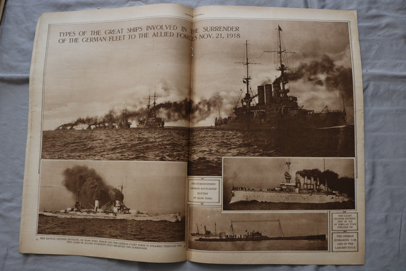 1918 DEC 5 MID-WEEK PICTORIAL MAGAZINE SECTION - ARMISTICE IS SIGNED - NP 9243