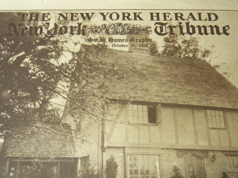 1924-1925 NEW YORK TRIBUNE SMALL HOUSE GRAPHIC SECTIONS LOT OF 3 - NP 8943