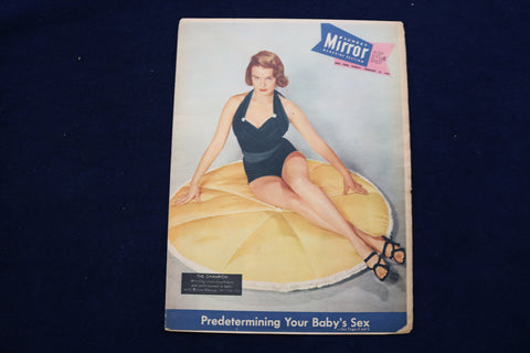 1955 FEBRUARY 27 NY MIRROR MAGAZINE - MYRNA HANSEN COVER - E 22556