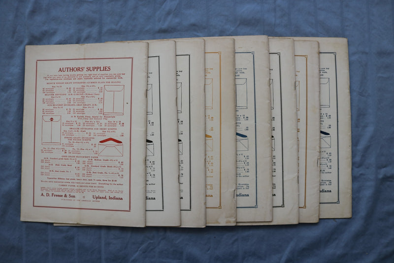 1931-1932 AMERICAN AUTHOR MAGAZINE - LOT OF 8 - E 26440