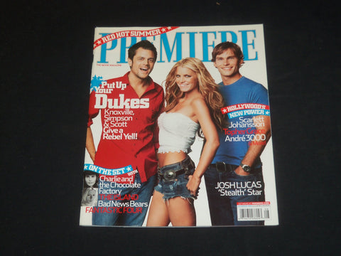 2005 JULY/AUGUST PREMIERE MAGAZINE - JESSICA SIMPSON, KNOXVILLE, SCOTT - SP 4034