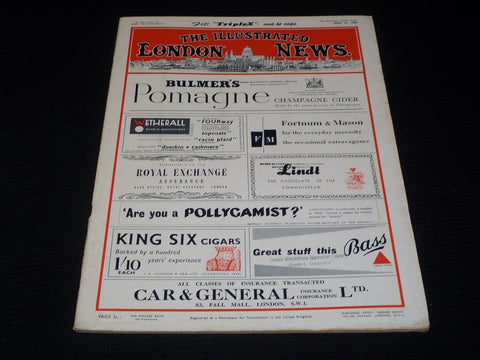 1955 MAY 21 ILLUSTRATED LONDON NEWS MAGAZINE NICE COVERS & ADS - E 4256
