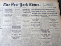 1925 SEPTEMBER 22 NEW YORK TIMES - ARMY LEADERS DIVIDED ON AIR DEFENSE - NT 7204