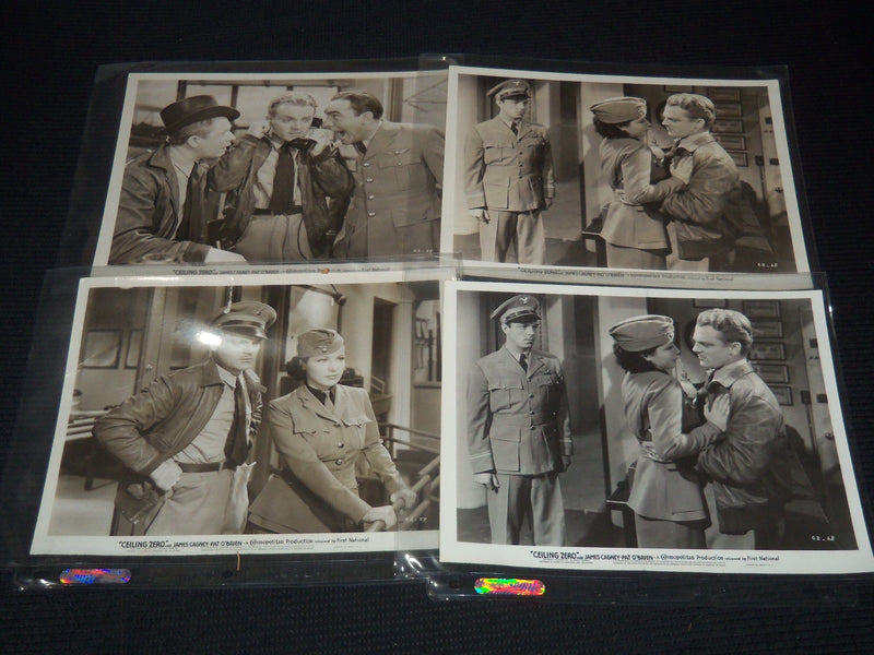 CEILING ZERO MOVIE STILLS LOT OF 4 - JAMES CAGNEY - 8x10 - #57