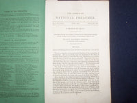 1842 THE AMERICAN NATIONAL PREACHER MONTHLY MAGAZINE - LOT OF 4 - J 9756