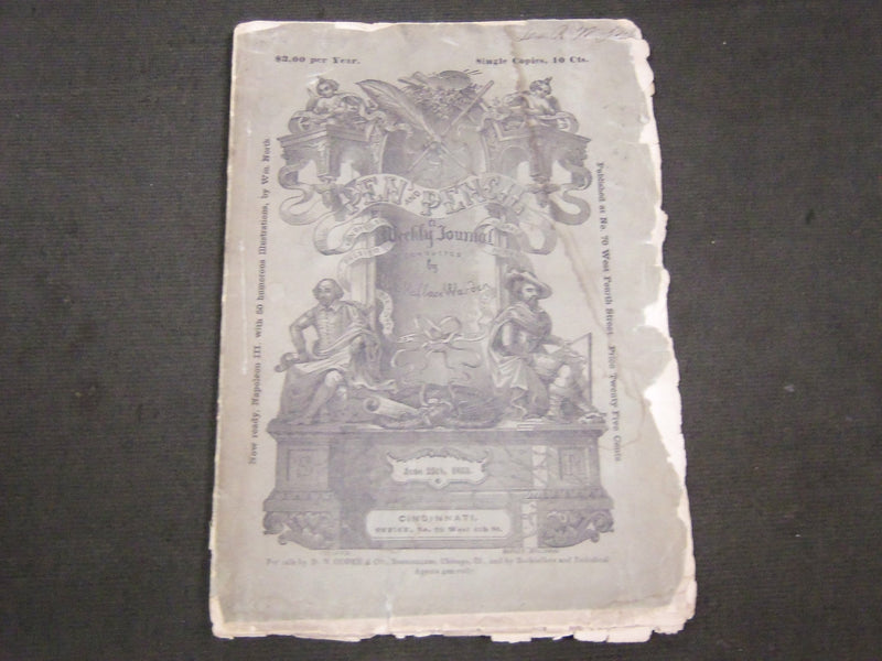 1853 JUNE 25 THE PEN AND PENCIL MAGAZINE VOLUME 1 NO. 26 - J 5523