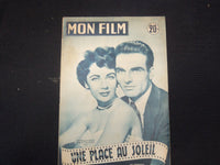 1952 SEPTEMBER 3 MON FILM FRENCH MAGAZINE - CLIFT & LIZ TAYLOR COVER - E 26112