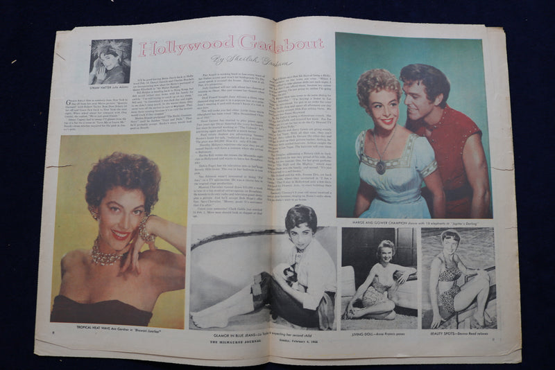 1955 FEBRUARY 6 SCREEN RADIO TELEVISION MAGAZINE - TAINA ELG COVER - E 23114