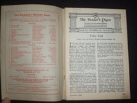 1928 NOVEMBER THE READER'S DIGEST SOFTCOVER BOOK - NUMBER 79 - J 9921