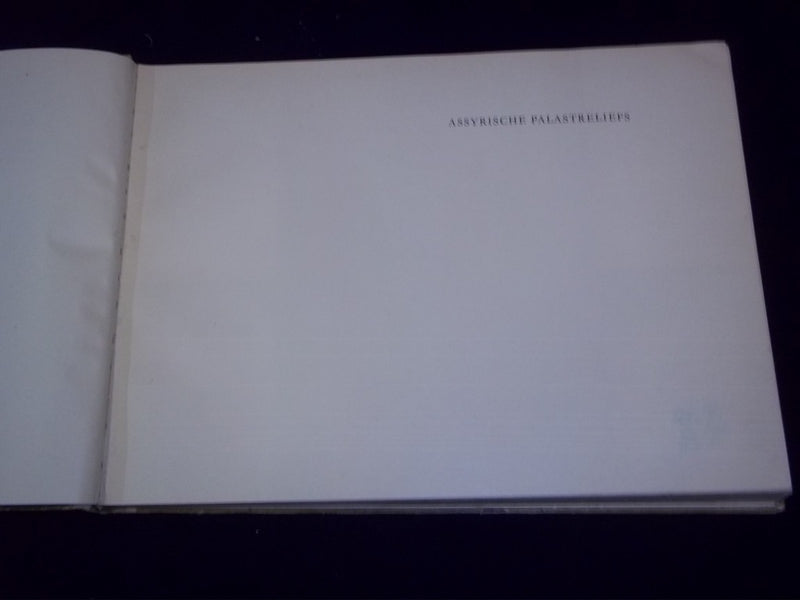 ASSYRISCHE PALASTRELIEF BOOK BY R. D. BARNETT & W. FORMAN - GERMAN - KD 548