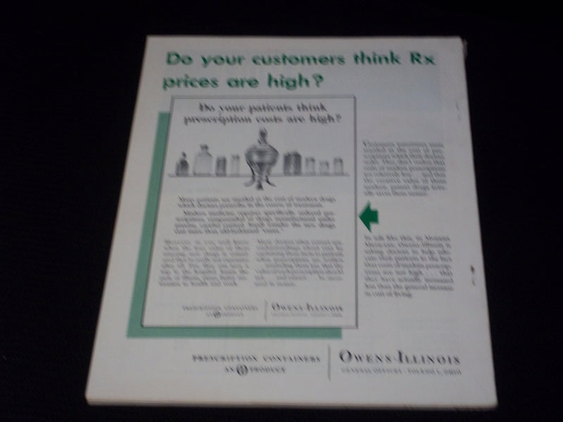 1958 MAY 19 AMERICAN DRUGGIST MAGAZINE - DRUG STORE SALES BY DEPARTMENT - E 6405