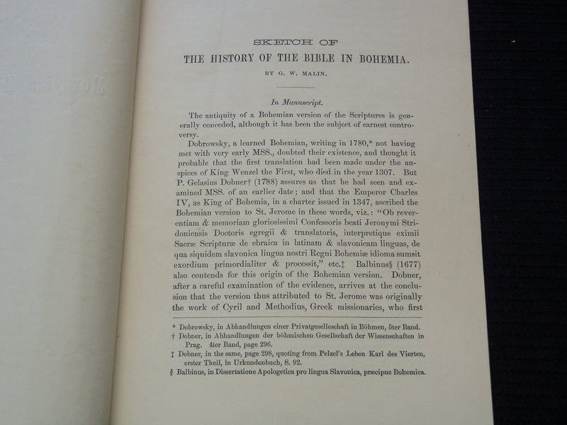 1870-1877 MORAVIAN HISTORICAL SOCIETY TRANSACTIONS REPORTS LOT OF 3 - J 7423