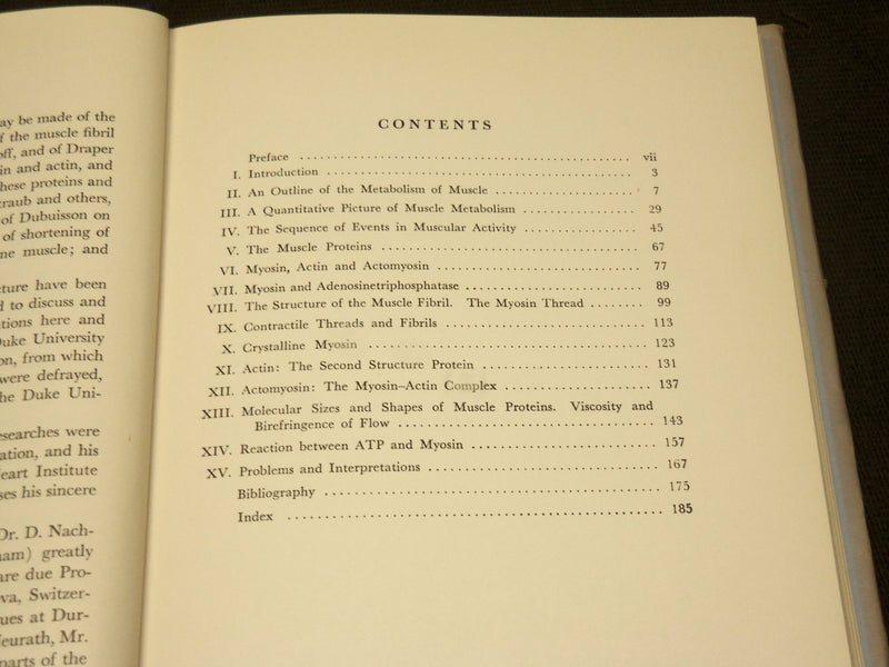 1950 MUSCULAR CONTRACTION BOOK BY W. F. H. M. MOMMAERTS - KD 6056