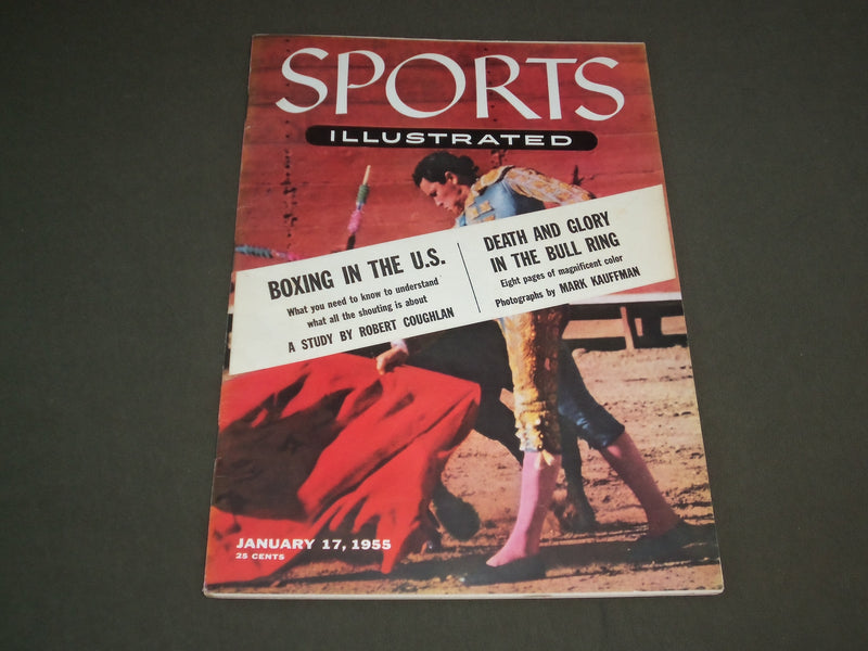 1955 JANUARY 17 SPORTS ILLUSTRATED MAGAZINE - BULLFIGHT IN TIJUANA - SP 8719