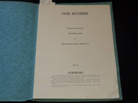 1938 ACORNS DEPOSIT HIGH SCHOOL YEARBOOK - SOFTCOVER - DEPOSIT NEW YORK - J 8030