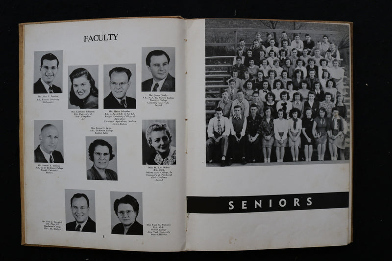 1948 THE CLARION BELVIDERE HIGH SCHOOL YEARBOOK - BELVIDERE, NEW JERSEY- YB 3435