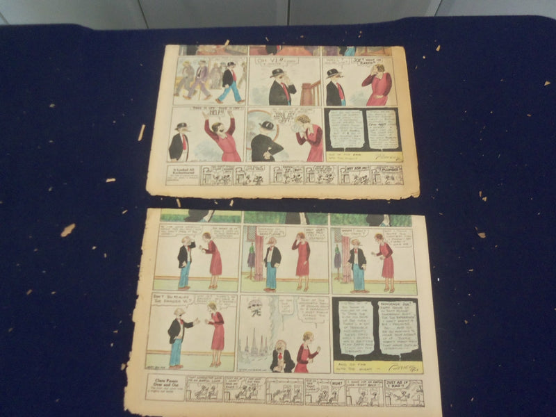 1928-1932 BOSTON SUNDAY POST COLOR COMICS - LOT OF 5 - NP 5205