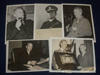 1920'S - 1940'S WIRE PHOTOS OF REAR ADMIRAL EMORY S. LAND LOT OF 18 - J 1800