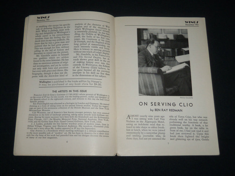 1930 AUGUST & 1931 DECEMBER WINGS MAGAZINE LOT OF 2 - O 1639