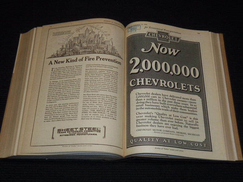 1925 APRIL 15-OCTOBER 1 FORBES MAGAZINE BOUND VOLUME - NICE ADS - R 10A