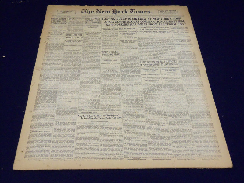 1936 JUNE 9 NEW YORK TIMES - LANDON SWEEP IS CHECKED - NT 4038