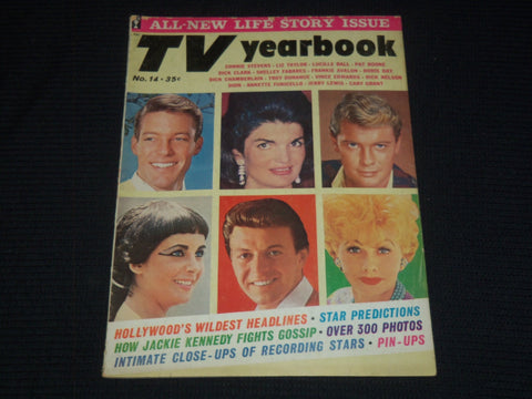 1963 NO. 14 TV YEARBOOK MAGAZINE - JACKIE KENNEDY COVER - E 16244