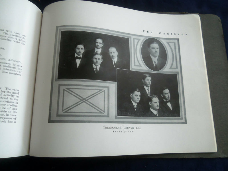 1912 THE CAULDRON FRANKFORT HIGH SCHOOL YEARBOOK - FRANKFORT, INDIANA - YB 2726