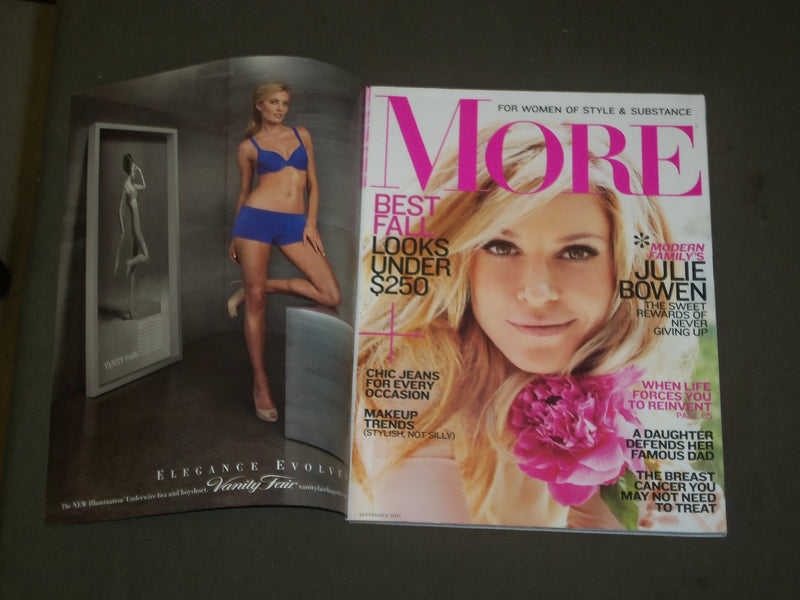 2011 SEPTEMBER MORE MAGAZINE - JULIE BOWEN COVER - B 2319