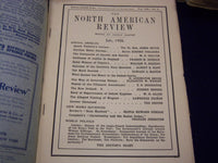 1908 NORTH AMERICAN REVIEW LOT OF 12 COMPLETE YEAR - STORIES/ARTICLES - WR 663