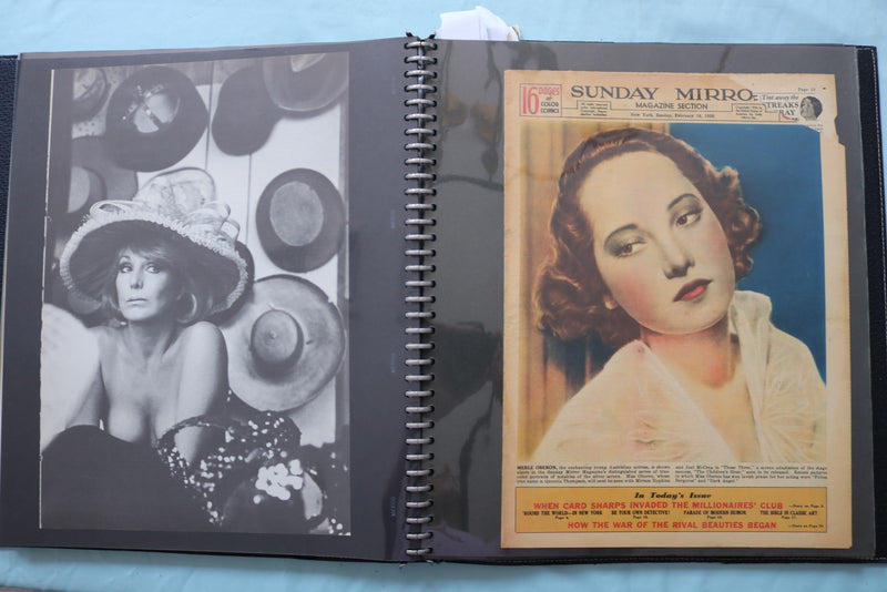 HOLLYWOOD STARS SCRAPBOOK - GREGORY PECK - MERLE OBERON - KIM NOVAK - #22