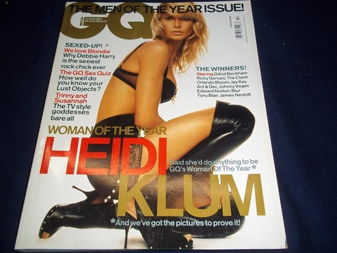 2003 OCT GQ (GENTLEMEN'S QUARTERLY) MAGAZINE - BRITISH - HEIDI KLUM - II 4802