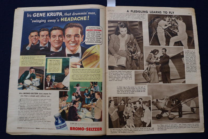 1940 JUNE 16 SUNDAY NEWS PICTURE NEWSPAPER - SHIRLEY ROSS - BASEBALL - E 22710
