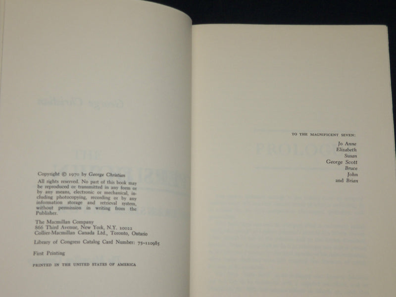 1970 THE PRESIDENT STEPS DOWN BOOK INSCRIBED BY GEORGE CHRISTIAN - D 556