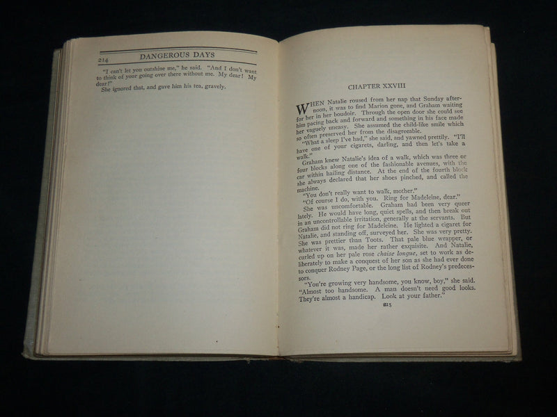1919 DANGEROUS DAYS HARDCOVER BOOK BY MARY ROBERTS RINEHART - KD 6991