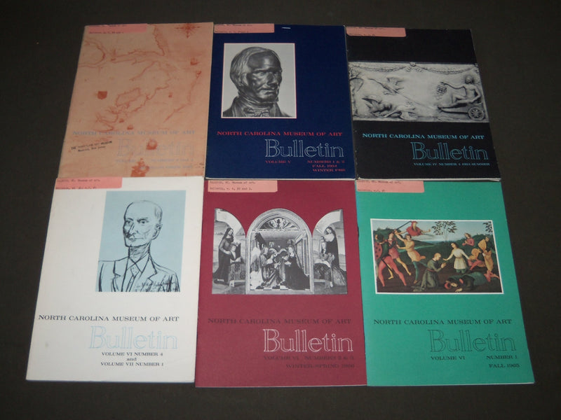1964-1977 NORTH CAROLINA MUSEUM OF ART BULLETIN LOT OF 29 ISSUES - R 39