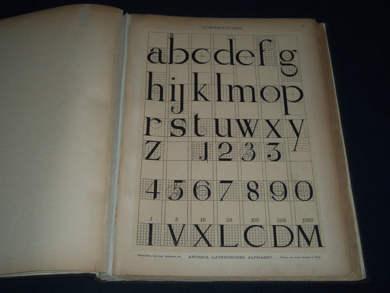 1883 INITIALEN ALPHABET UND RANDLEISTEN VOLUME BY CARL HRACHOWINA - Z 50