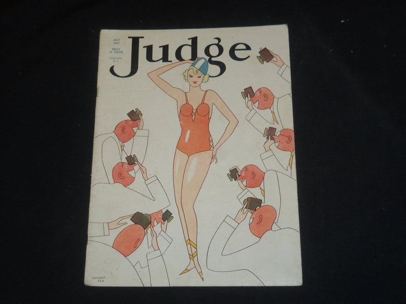 1937 JULY JUDGE MAGAZINE - ILLUSTRATED COVER - ST 5757
